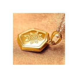 Colgante Digimon Adventure Escudo Wagreymon (Dorado)-JuguetesSol-Anime