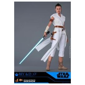 Sideshow Star Wars Hot Toys - Rey And D-O - preventa-JuguetesSol-Lo nuevo
