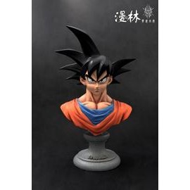 ManZhiLin Studio Dragon Ball 1/3 Goku Bust Resin Statue-JuguetesSol-Anime