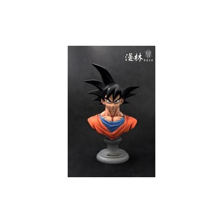 ManZhiLin Studio Dragon Ball 1/3 Goku Bust Resin Statue-JuguetesSol-Anime