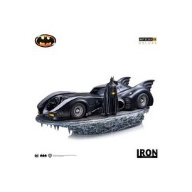 IRON Studios: DC - Batman y Batimovil 1989 Deluxe Escala 1/10 - preventa-JuguetesSol-Batman