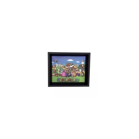 CUADRO LENTICULAR SUPER MARIO CHARACTERS-JuguetesSol-Nintendo