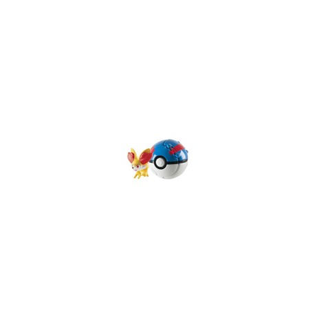 TOMY POKEMON THROW AND POP FENNEKIN GREAT BALL-JuguetesSol-Anime