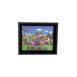 CUADRO LENTICULAR SUPER MARIO CHARACTERS-JuguetesSol-Coleccionables