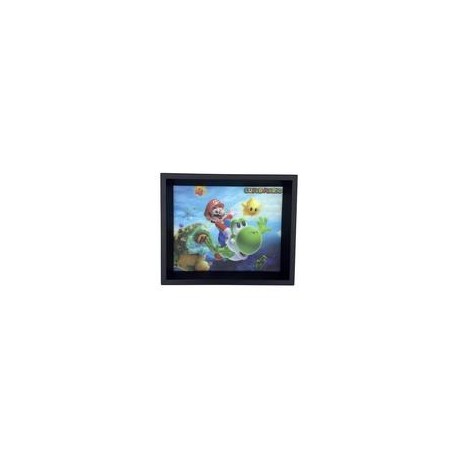 CUADRO LENTICULAR SUPER MARIO GALAXY-JuguetesSol-Coleccionables