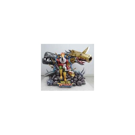 Estatua Digital monster Dark Masters Piemon Mugendramon Metal Seadramon-JuguetesSol-Digimon