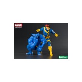 KOTOBUKIYA ARTFX+ STATUE MARVEL UNIVERSE CYCLOPS & BEAST TWO PACk-JuguetesSol-Kotobukiya