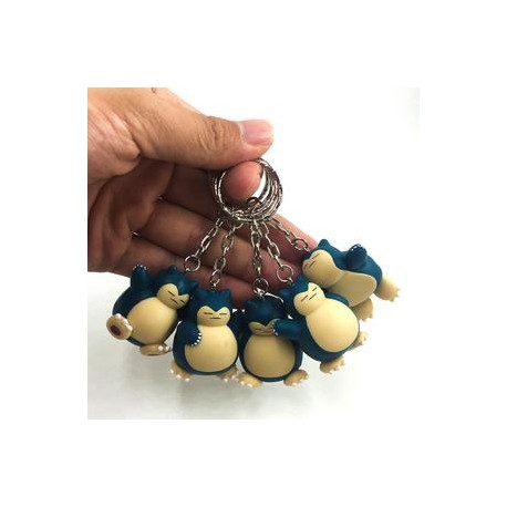 Keychain Pokemon - Snorlax 5 pcs-JuguetesSol-Lo nuevo