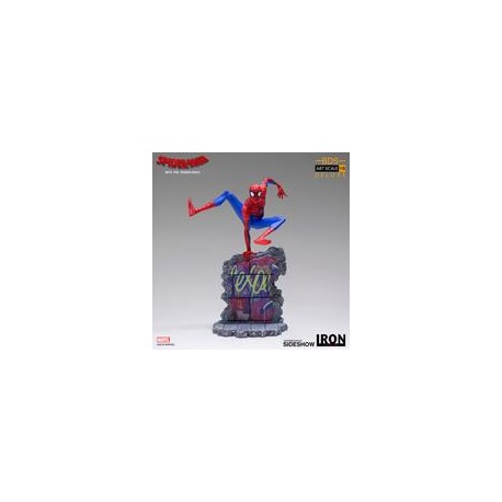 Iron Studios Spider-Man: Into the Spider-Verse Statue - Spider-Man (Peter B. Parker) - preventa-JuguetesSol-Lo nuevo