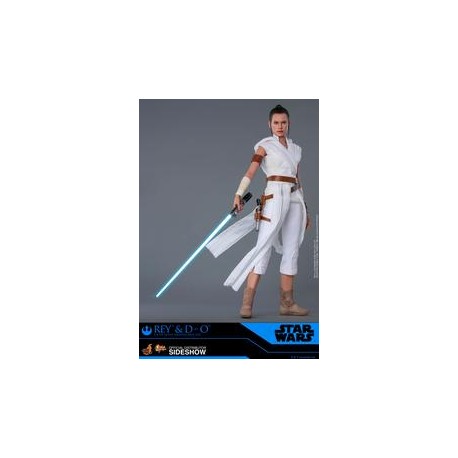 Sideshow Star Wars Hot Toys - Rey And D-O - preventa-JuguetesSol-Lo nuevo