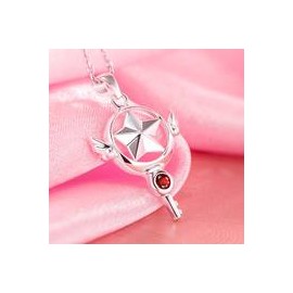 Cadena y Dije Sakura Card Captor Silver Star Key-JuguetesSol-Lo nuevo