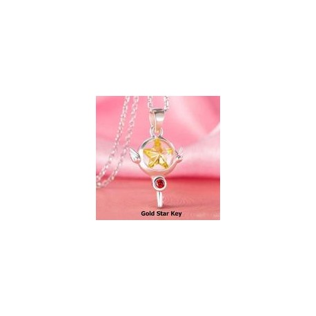 Cadena y Dije Sakura Card Captor Gold Star Key-JuguetesSol-Lo nuevo