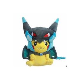 Pokemon Peluche Pikachu Disfraz Mega Charizard X-JuguetesSol-Lo nuevo