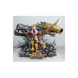 Estatua Digital monster Dark Masters Piemon Mugendramon Metal Seadramon-JuguetesSol-Lo nuevo