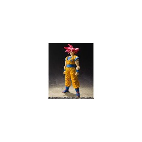 BANDAI Dragon Ball SUPER S.H. Figuarts Super Saiyan God Son Goku-JuguetesSol-Bandai